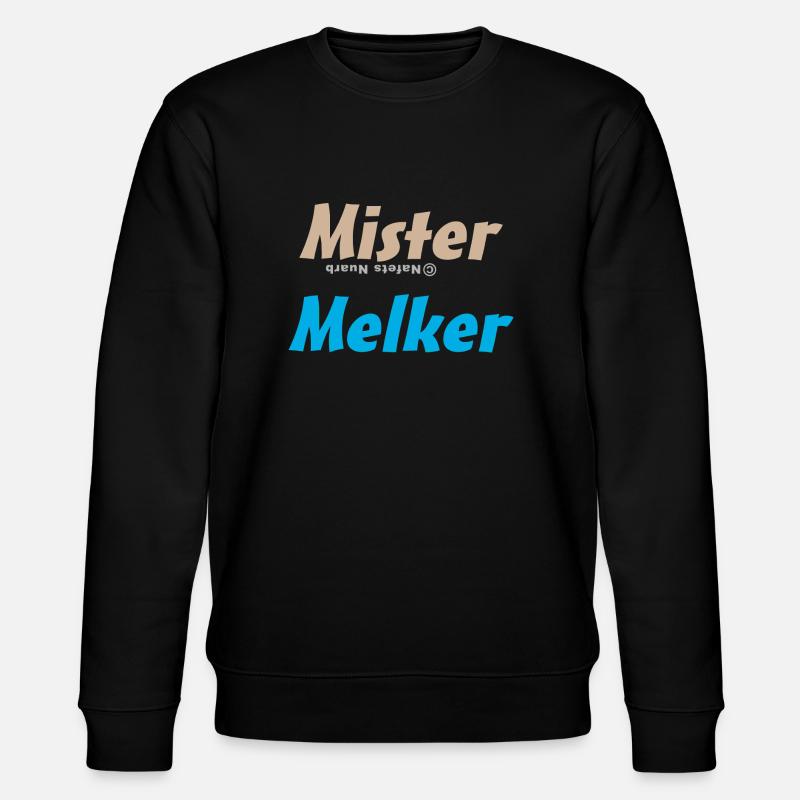 Mister Melker - Stanley/Stella Unisex Bio-Sweatshirt CHANGER  - Schwarz