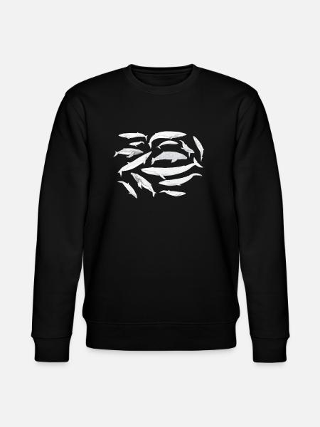 Wale - Baleines - Wale - Stanley/Stella Unisex Bio-Sweatshirt CHANGER - Schwarz