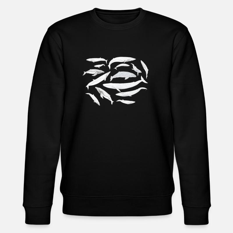 Baleines - Baleines - Baleines - Sweat bio CHANGER Stanley/Stella Unisexe - noir