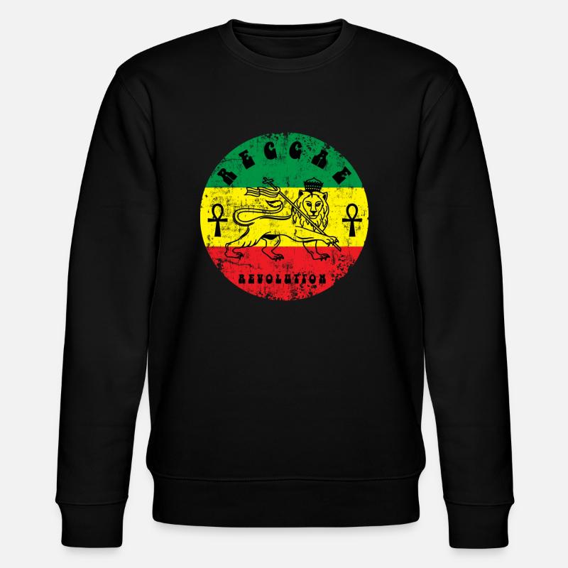 Reggae - Stanley/Stella Unisex Bio-Sweatshirt CHANGER  - Schwarz