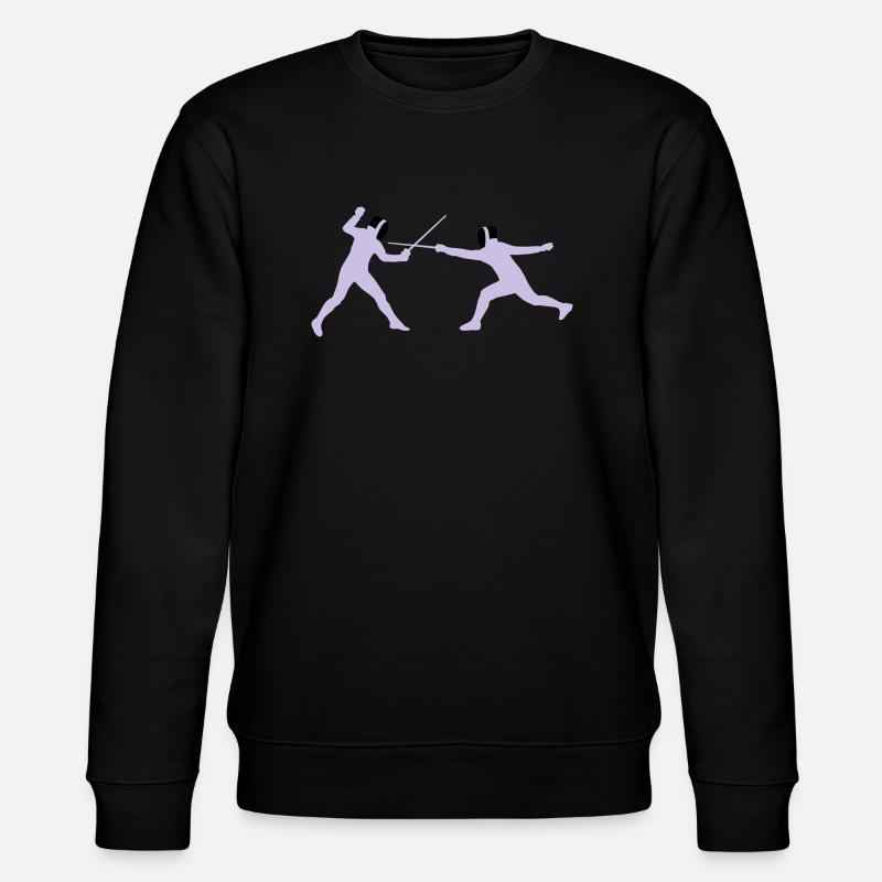 fechter_2c - Stanley/Stella CHANGER Unisex Organic Sweatshirt - black