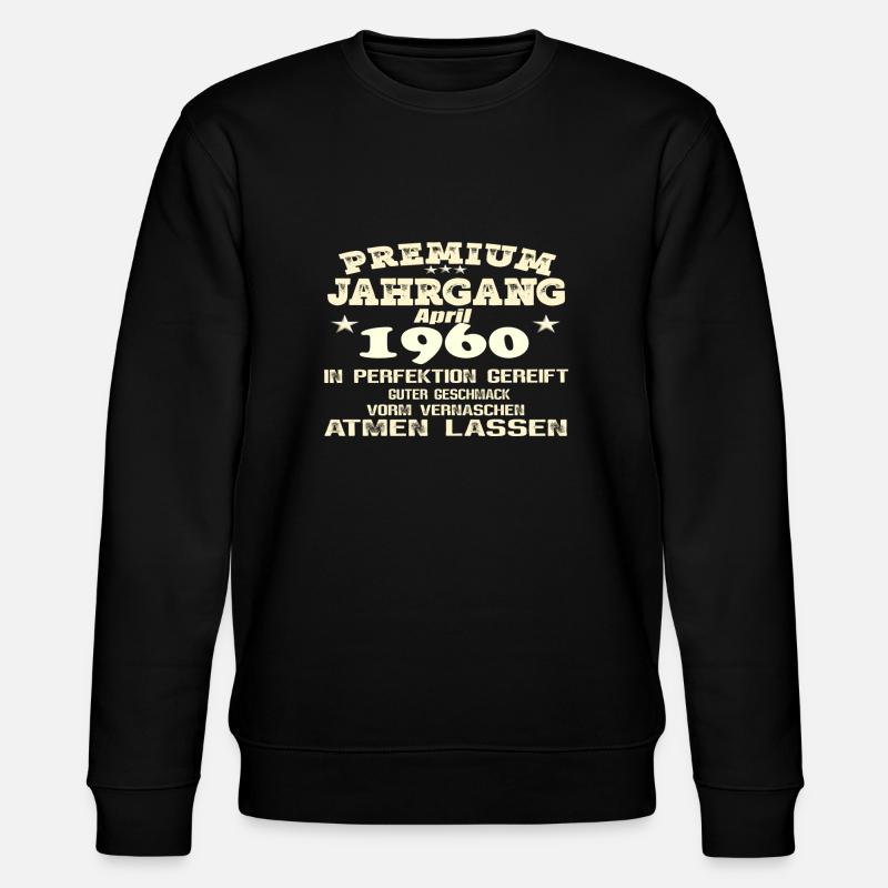 1960 - In Perfektion gereift - Stanley/Stella Unisex Bio-Sweatshirt CHANGER  - Schwarz