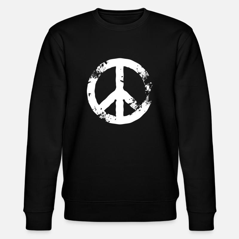 Peace - Stanley/Stella Unisex Bio-Sweatshirt CHANGER  - Schwarz