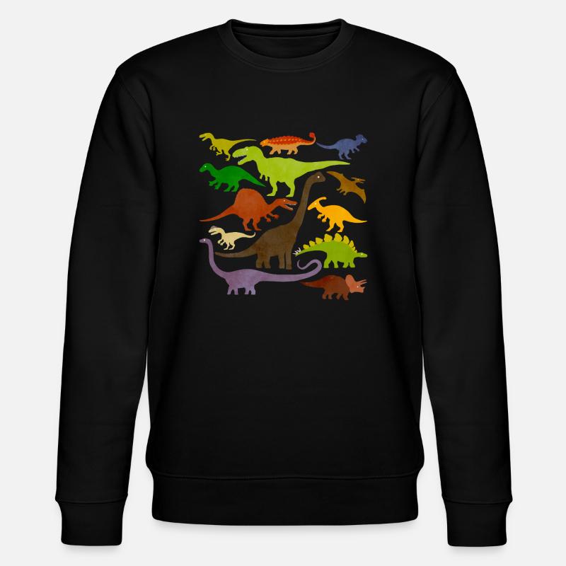 Dino Design - Stanley/Stella Unisex Bio-Sweatshirt CHANGER  - Schwarz