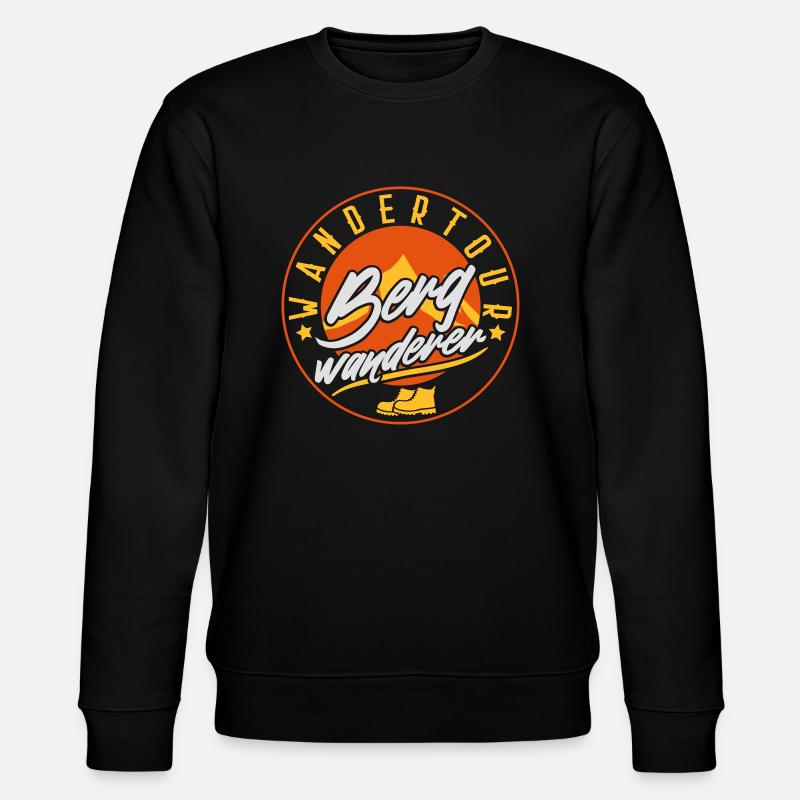 Wandertour Bergwanderer - Stanley/Stella Unisex Bio-Sweatshirt CHANGER  - Schwarz