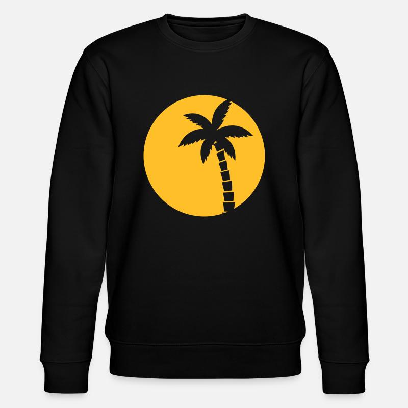 Icône de palmier - Sweat bio CHANGER Stanley/Stella Unisexe - noir