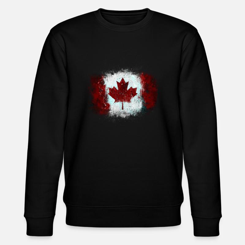 Graffiti drapeau canadien - Sweat bio CHANGER Stanley/Stella Unisexe - noir