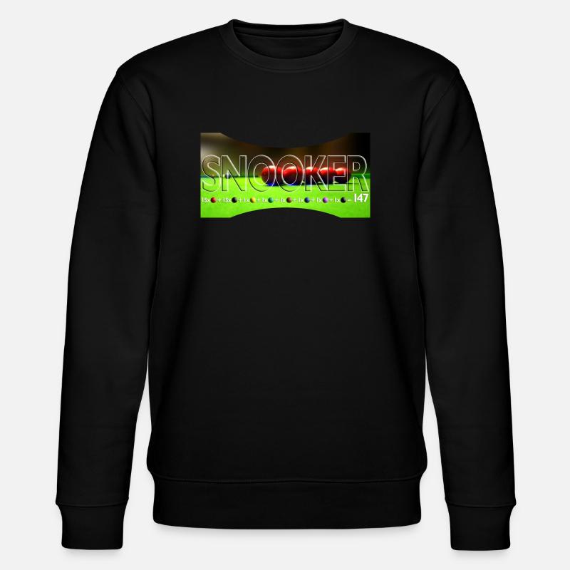 SNOOKER - maximum break - Stanley/Stella Unisex Bio-Sweatshirt CHANGER - Schwarz