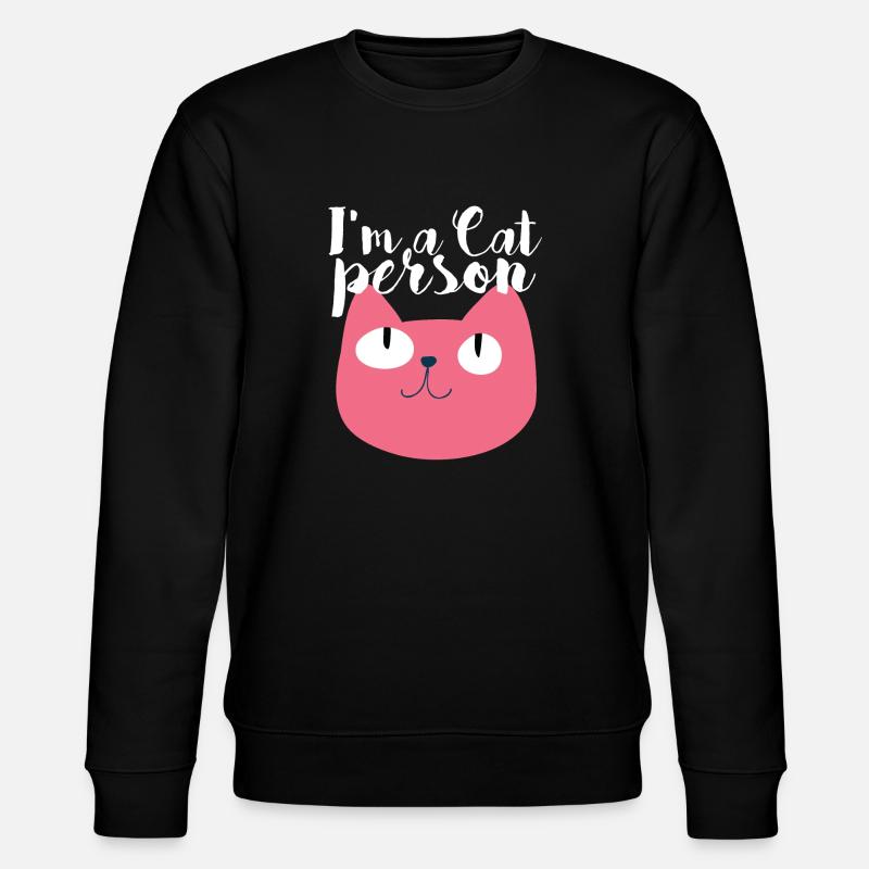 Lustige Katze - Stanley/Stella Unisex Bio-Sweatshirt CHANGER  - Schwarz