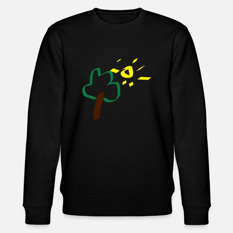 arbre soleil dessin cadeau bébé - Sweat bio CHANGER Stanley/Stella Unisexe - noir