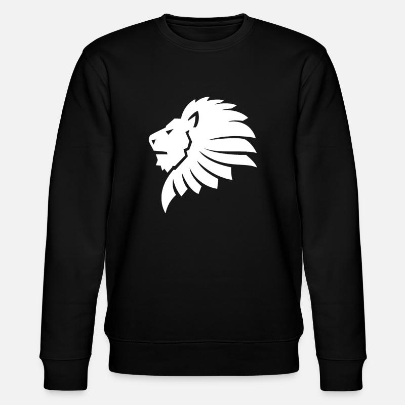 lion - Stanley/Stella CHANGER Unisex Organic Sweatshirt - black