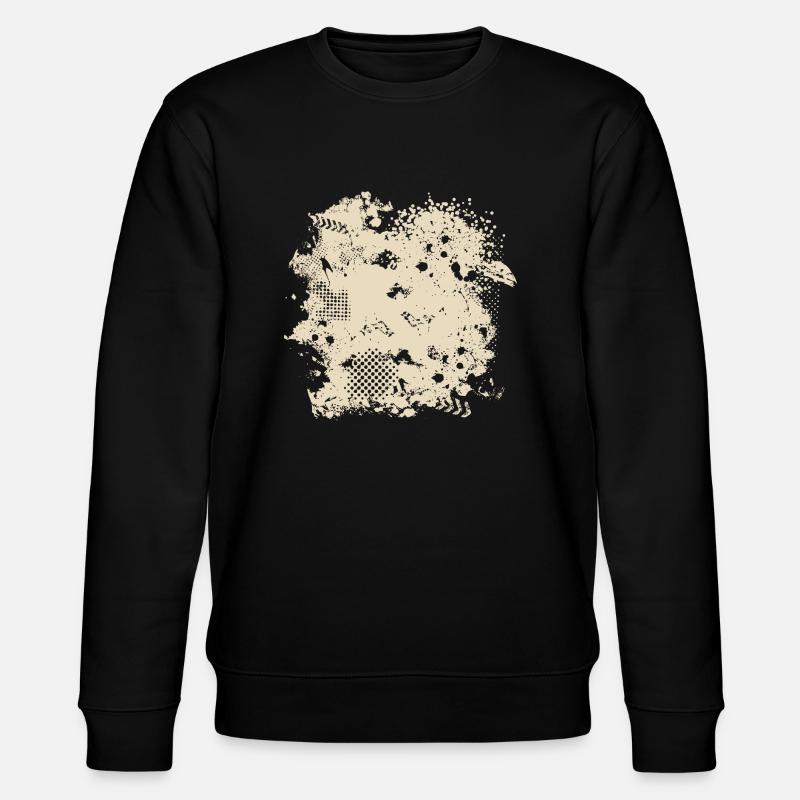 Vector background eu - Stanley/Stella CHANGER Unisex Organic Sweatshirt - black