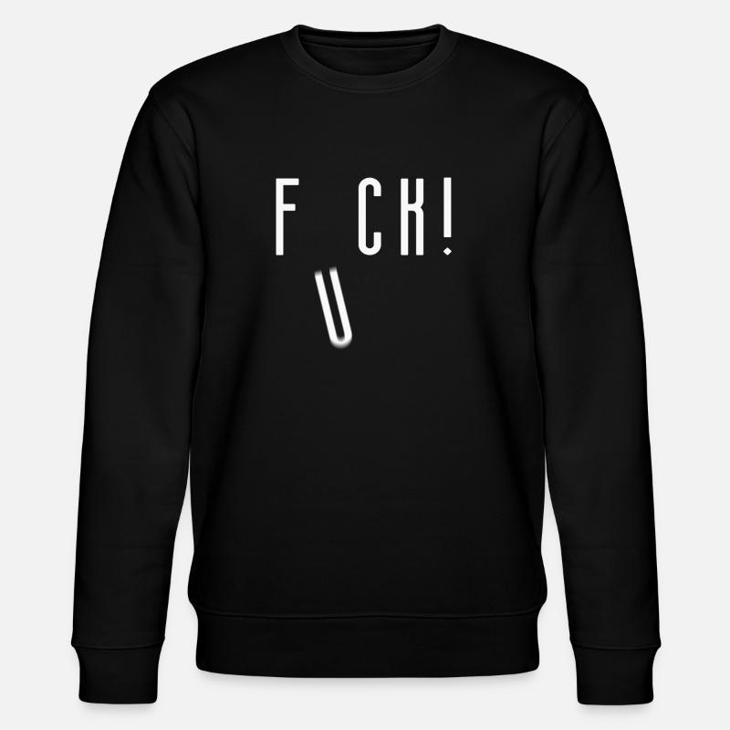 Falling Fuck - Stanley/Stella Unisex Bio-Sweatshirt CHANGER  - Schwarz