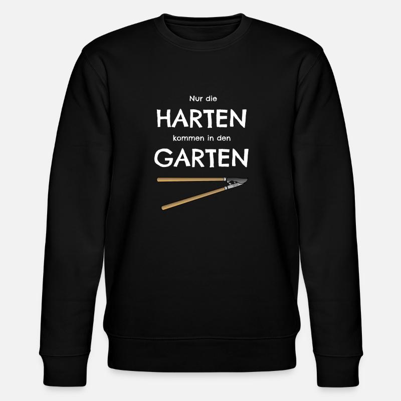 Gartenarbeit Heckenschere Garten Spruch - Stanley/Stella Unisex Bio-Sweatshirt CHANGER  - Schwarz