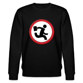 Nerd-Herden-Logo - Futter - Stanley/Stella Unisex Bio-Sweatshirt CHANGER  - Schwarz - Vorne - Nik (191cm) & Marisol (170cm)