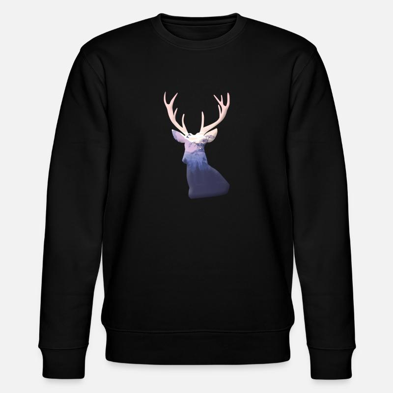 Hirsch - Stanley/Stella Unisex Bio-Sweatshirt CHANGER  - Schwarz