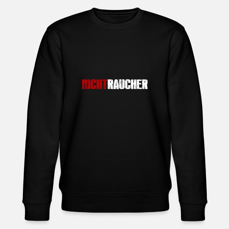 Nichtraucher - Stanley/Stella Unisex Bio-Sweatshirt CHANGER  - Schwarz