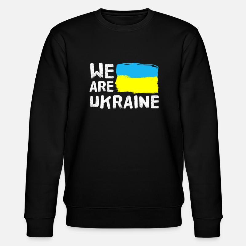 We are Ukraine - Stanley/Stella CHANGER Unisex Organic Sweatshirt - black