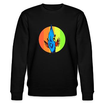 Fish nemo underwater zoo animals swim sea - Stanley/Stella CHANGER Unisex Organic Sweatshirt - black - Front - Nik (191cm) & Marisol (170cm)