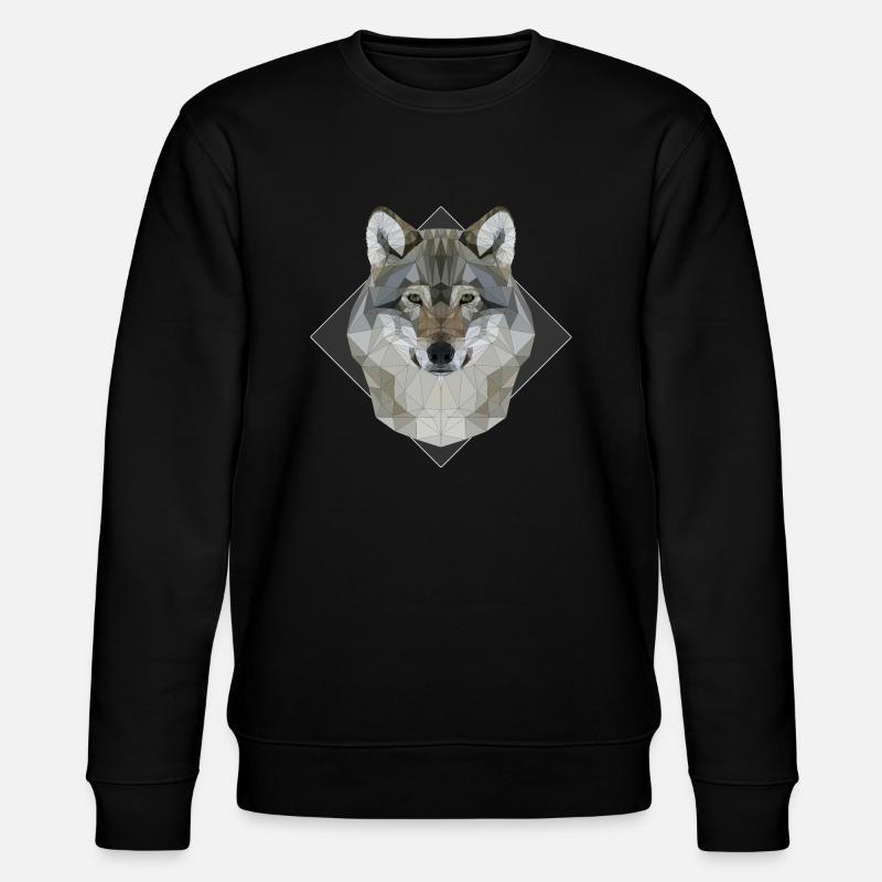wolf - Stanley/Stella CHANGER Unisex Organic Sweatshirt - black
