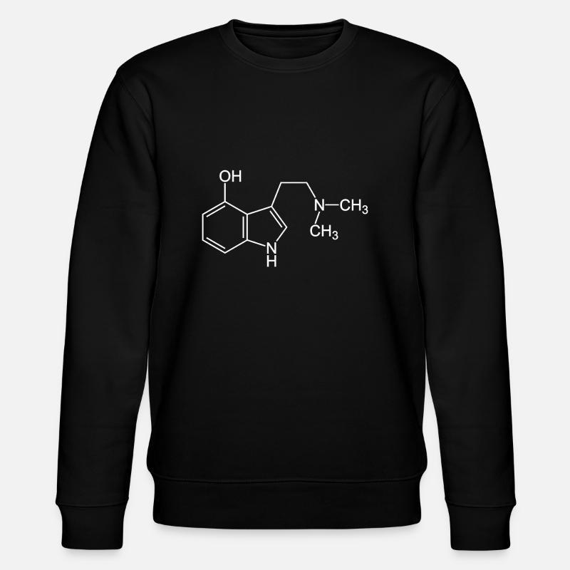 Psilocin Molecule - Stanley/Stella CHANGER Unisex Organic Sweatshirt - black