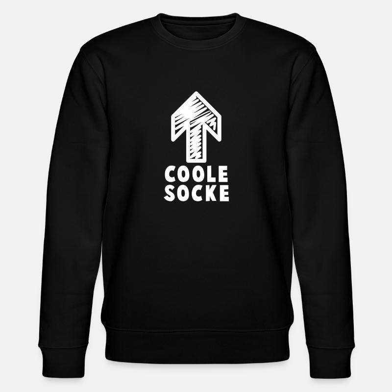 Cool sock - Stanley/Stella CHANGER Unisex Organic Sweatshirt - black