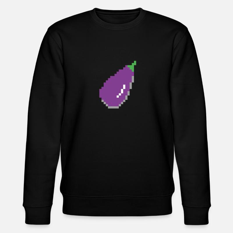 Art Pixel aubergine - Sweat bio CHANGER Stanley/Stella Unisexe - noir