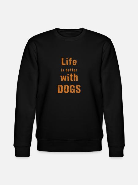 Dog dogs - Stanley/Stella CHANGER Unisex Organic Sweatshirt - black