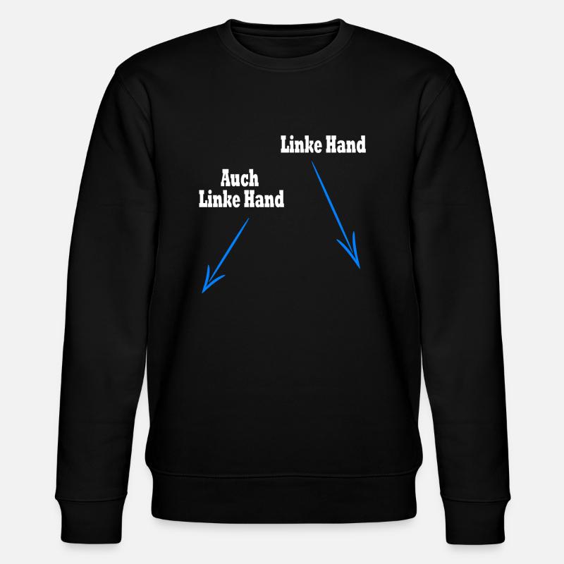 Zwei linke Hände - Stanley/Stella Unisex Bio-Sweatshirt CHANGER  - Schwarz