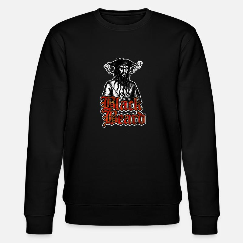 Pirate Blackbeard - Capitaine Blackbeard - Sweat bio CHANGER Stanley/Stella Unisexe - noir