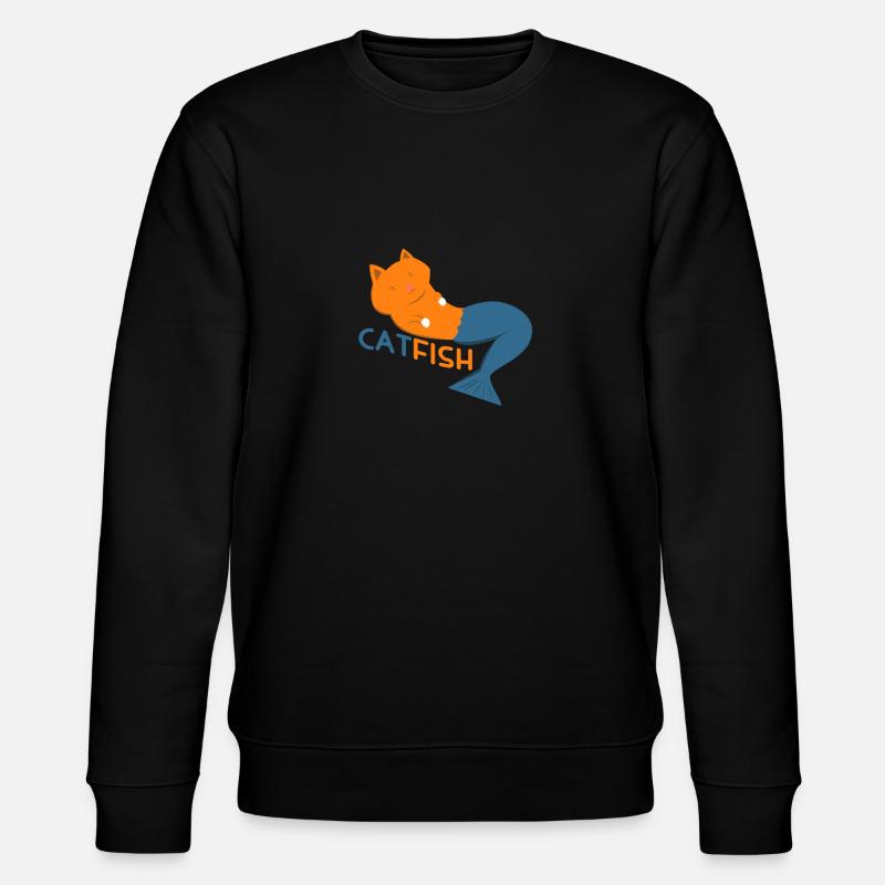 Idée cadeau poisson-chat - Sweat bio CHANGER Stanley/Stella Unisexe - noir