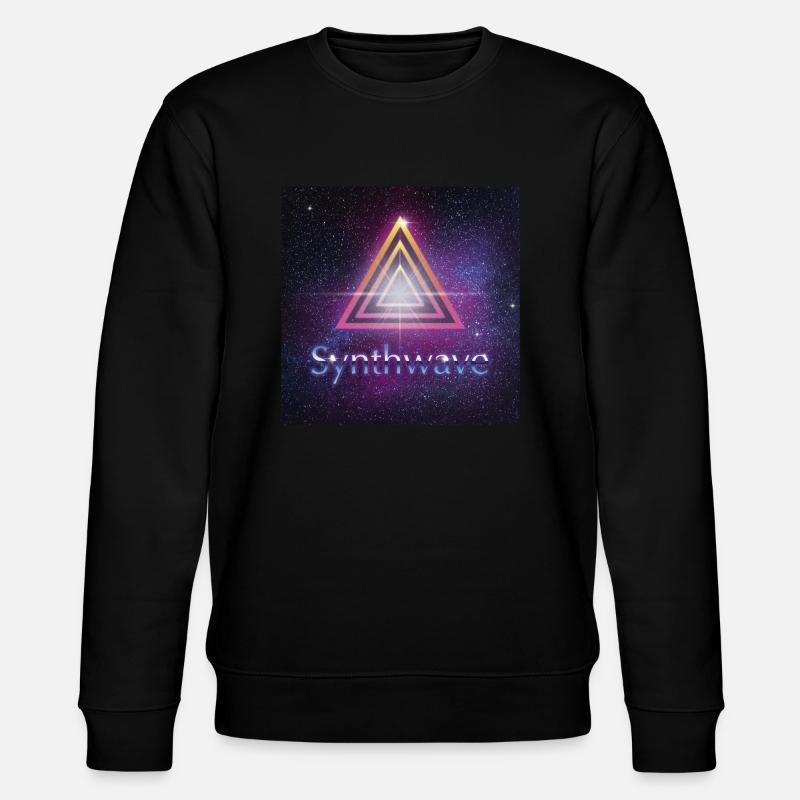Synthwave - Stanley/Stella CHANGER Unisex Organic Sweatshirt - black