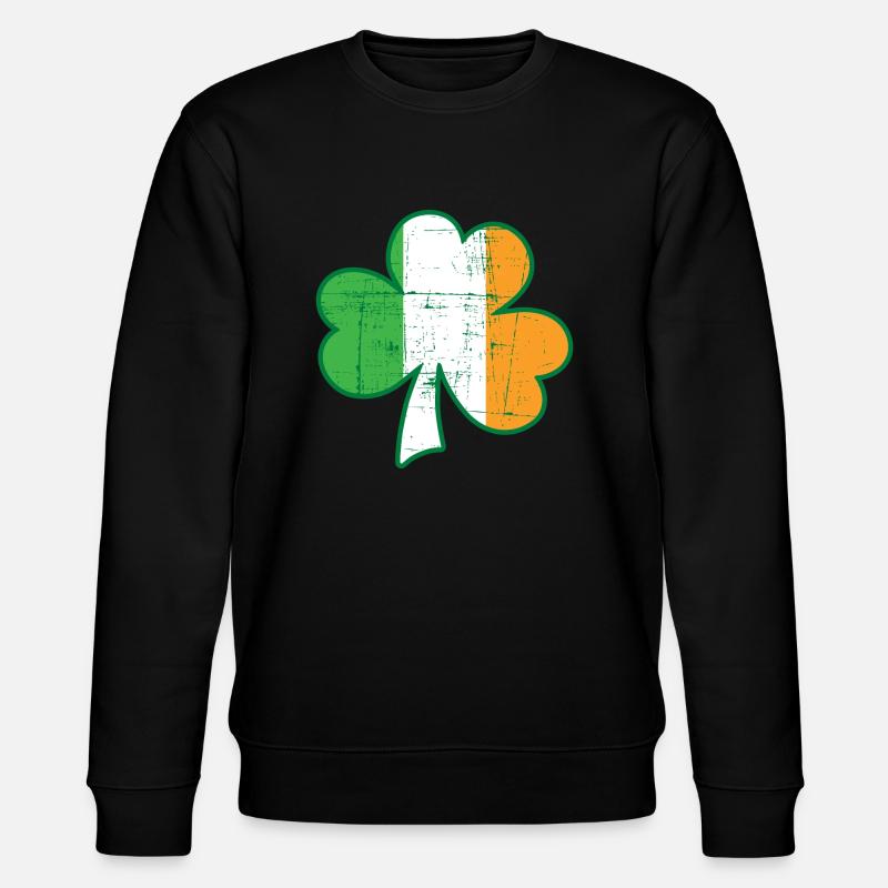 Irish flag de - Stanley/Stella Unisex Bio-Sweatshirt CHANGER  - Schwarz