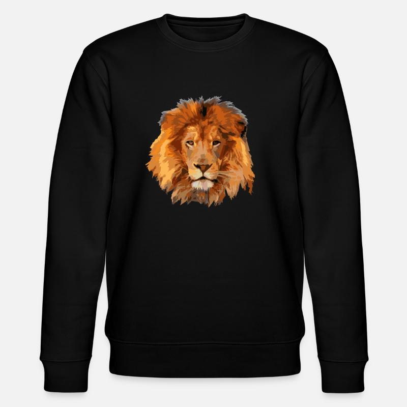 Löwe - Stanley/Stella Unisex Bio-Sweatshirt CHANGER  - Schwarz