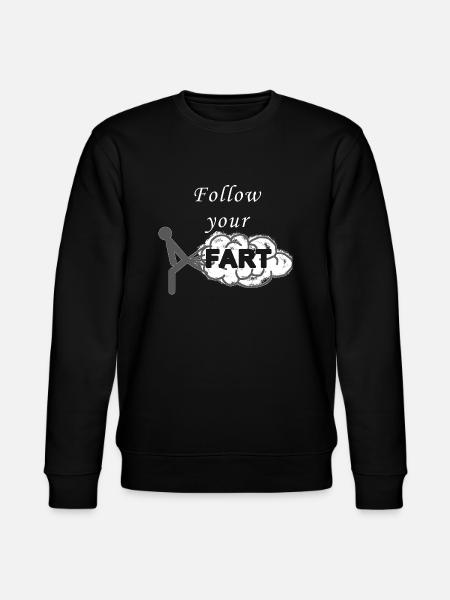 Follow your fart - Stanley/Stella CHANGER Unisex Organic Sweatshirt - black