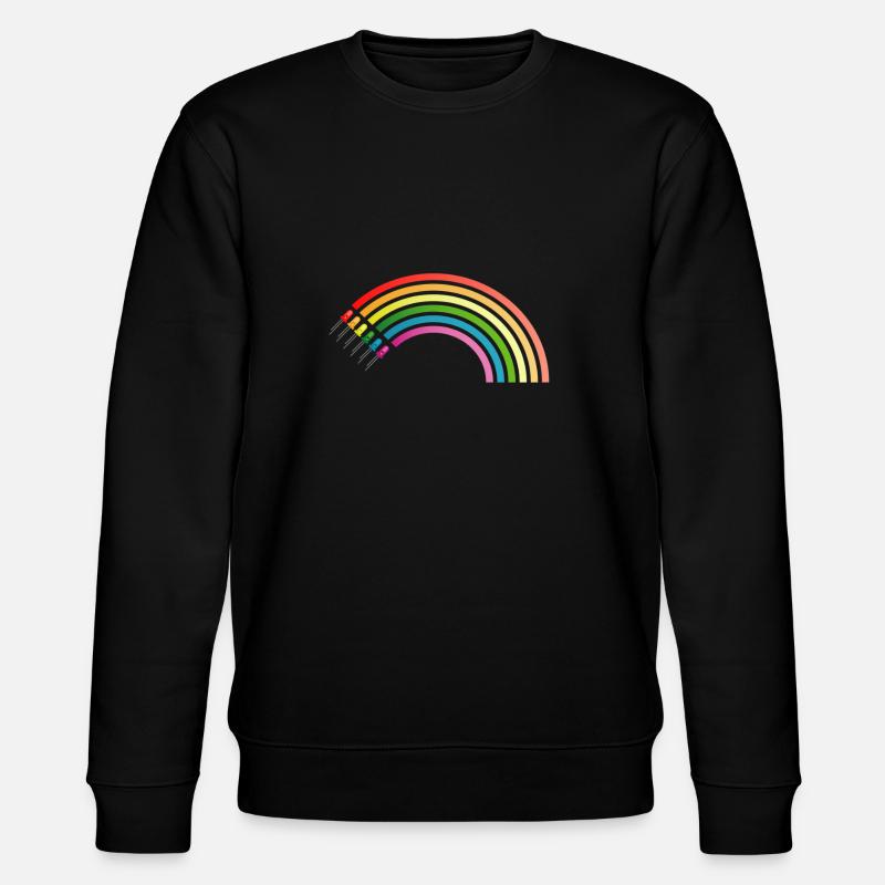 LED Rainbow - Sweat bio CHANGER Stanley/Stella Unisexe - noir