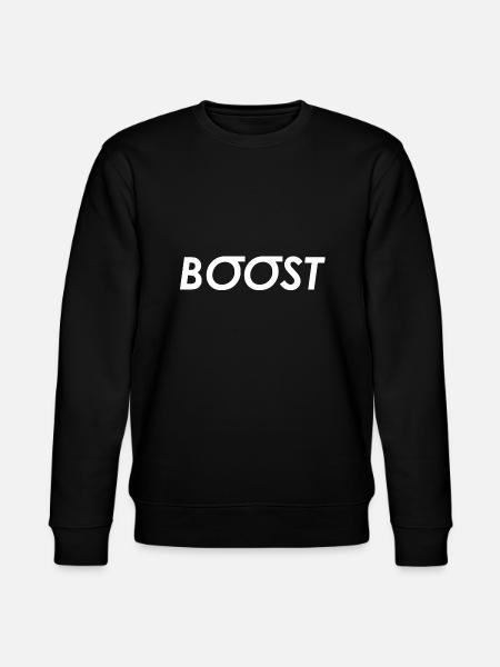 Boost Shirt. Autofan. Geschenkidee. - Stanley/Stella Unisex Bio-Sweatshirt CHANGER  - Schwarz