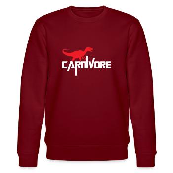 dino - Stanley/Stella CHANGER Unisex Organic Sweatshirt - burgundy - Front - Nik (191cm) & Marisol (170cm)