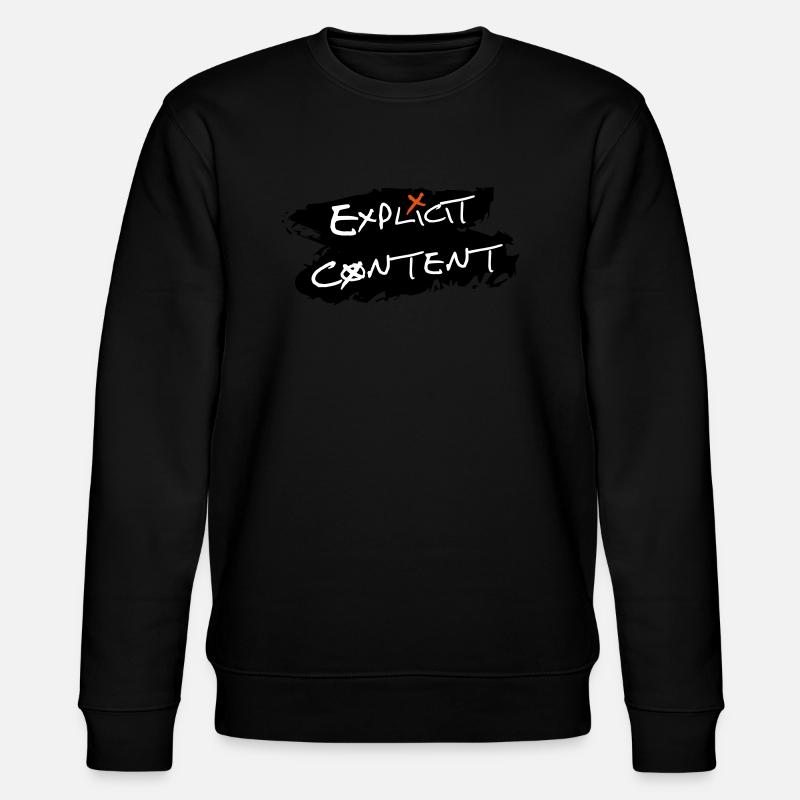 Explicit Content - Stanley/Stella Unisex Bio-Sweatshirt CHANGER  - Schwarz