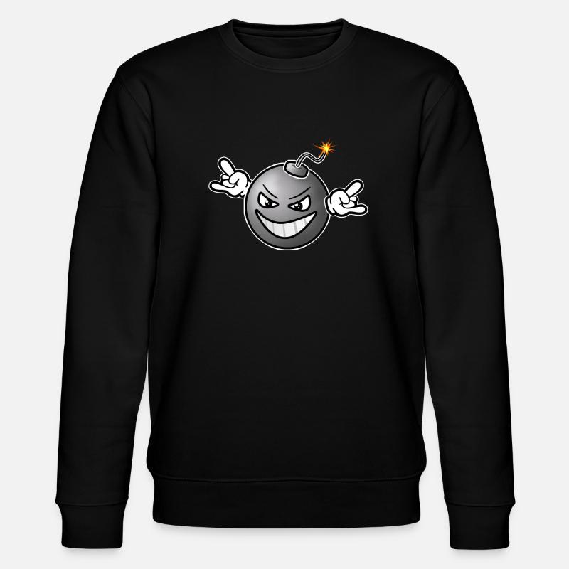Bombe Version 1 - Stanley/Stella Unisex Bio-Sweatshirt CHANGER  - Schwarz