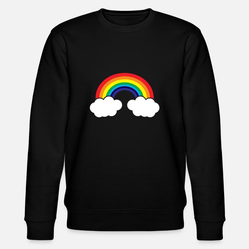 rainbow - Stanley/Stella CHANGER Unisex Organic Sweatshirt - black