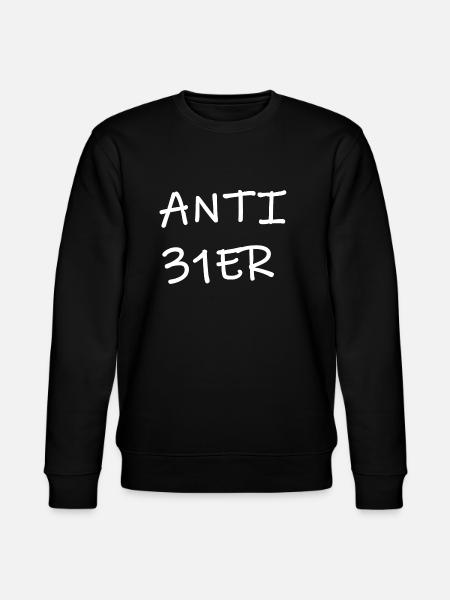 31 31 betrayer anti31er - Stanley/Stella CHANGER Unisex Organic Sweatshirt - black