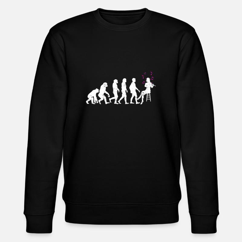 Evolution Flute Instrument - Stanley/Stella Unisex Bio-Sweatshirt CHANGER  - Schwarz