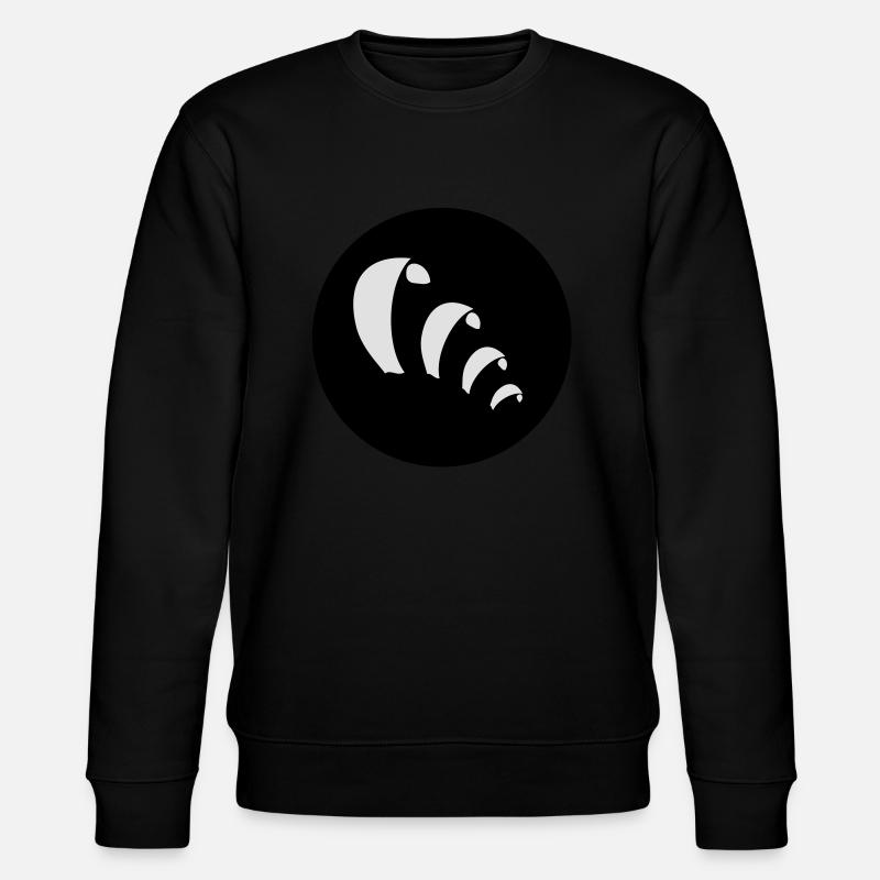 Kites am Himmel - Stanley/Stella Unisex Bio-Sweatshirt CHANGER - Schwarz