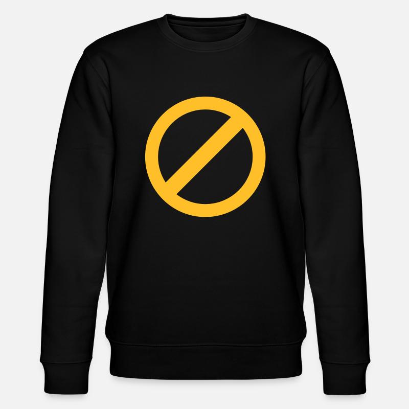 gestrichen keine NO-Symbol - Stanley/Stella Unisex Bio-Sweatshirt CHANGER  - Schwarz