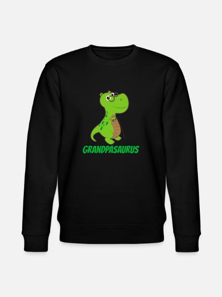 Opasaurus - Geschenkidee - Stanley/Stella Unisex Bio-Sweatshirt CHANGER  - Schwarz