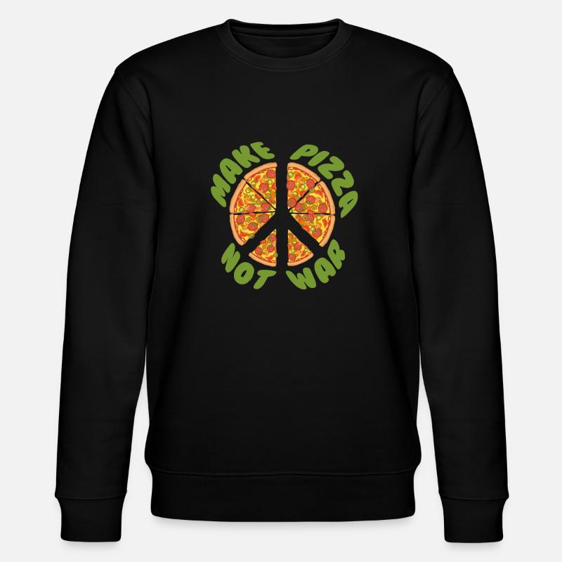 make pizza not war - Sweat bio CHANGER Stanley/Stella Unisexe - noir