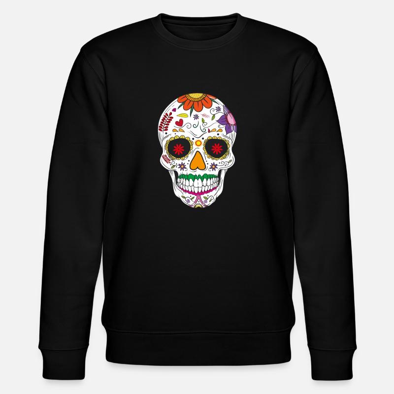 Skull - Stanley/Stella Unisex Bio-Sweatshirt CHANGER  - Schwarz