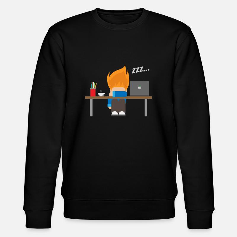 Sleeping - Developer's Night - Gift Idea - Stanley/Stella CHANGER Unisex Organic Sweatshirt - black