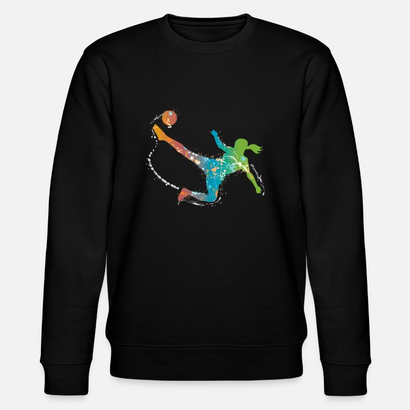 soccer female de - Stanley/Stella Unisex Bio-Sweatshirt CHANGER  - Schwarz